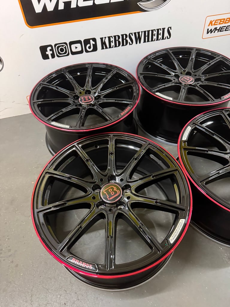 19" MERCEDES BRABUS REPLACEMENT ALLOY WHEELS C CLASS E CLASS S CLASS 