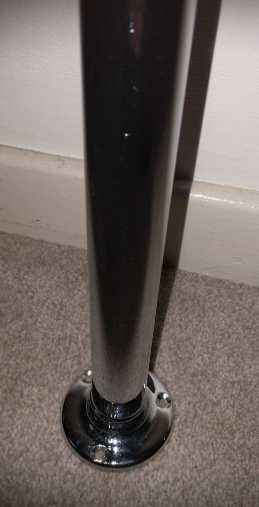 image for Chrome U shaped Curtain Rail