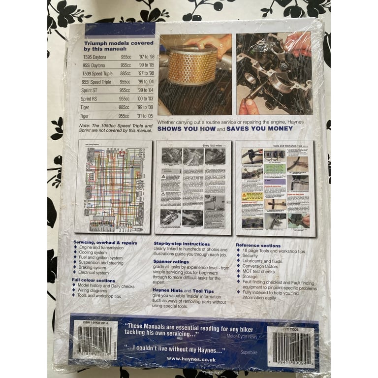 Haynes Triumph triple workshop manual 