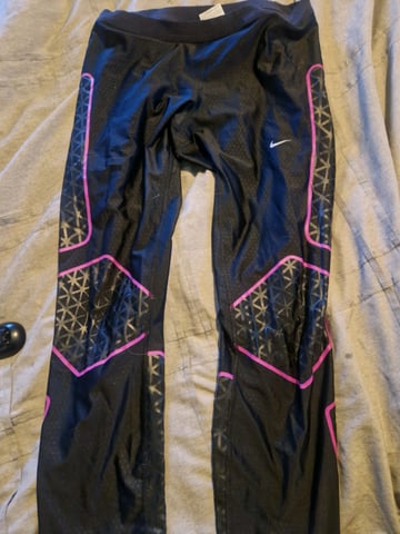 Retro 90s nike leggings lycra shine large