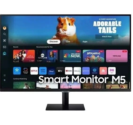 SAMSUNG M5 27" Full HD Smart Monitor with Speakers and Remote