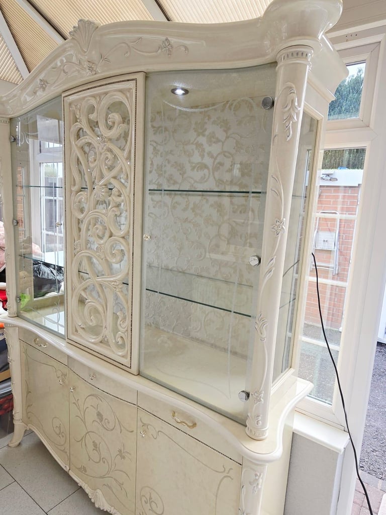 Glass italian cabinet