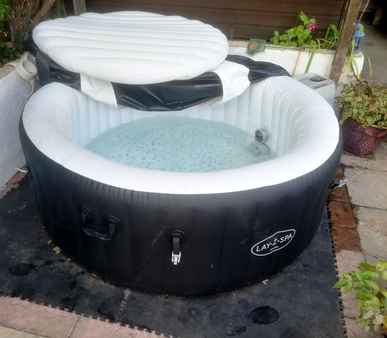 Lay Z Intex Hot Tub Leaking Water From Bottom Waterfall Lazy Spa