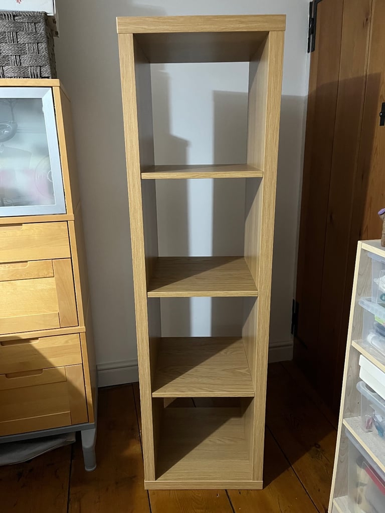 image for Open oak effect shelving unit