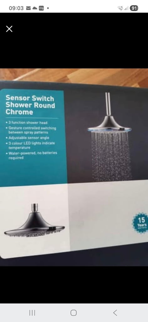 image for BRAND NEW D'LUCCI ITALIAN SHOWER HEAD 