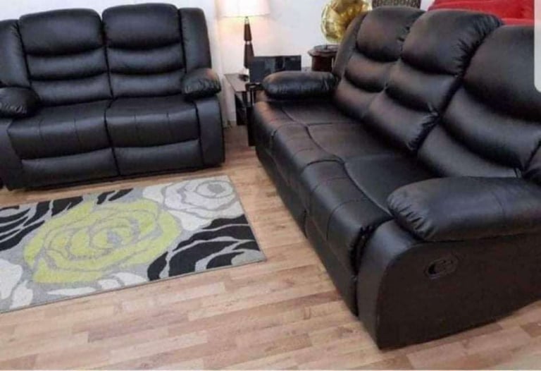 Brand New Roma Recliner Leather Corner And 3+2 Seater Sofa Set Available For Sale ~ Cash On Delivery