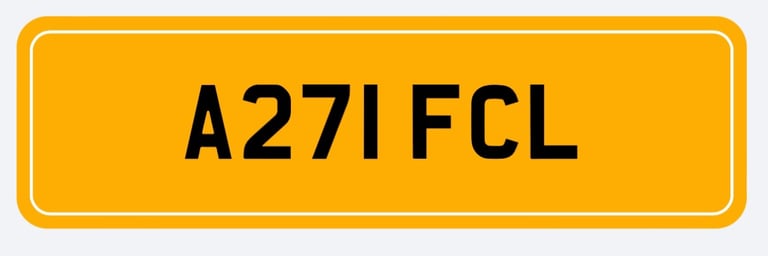 Reg plate car van house garden free sale Christmas outdoor 