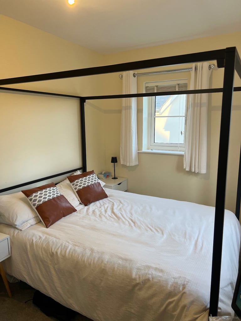 King size Toulouse metal canopy bed frame
