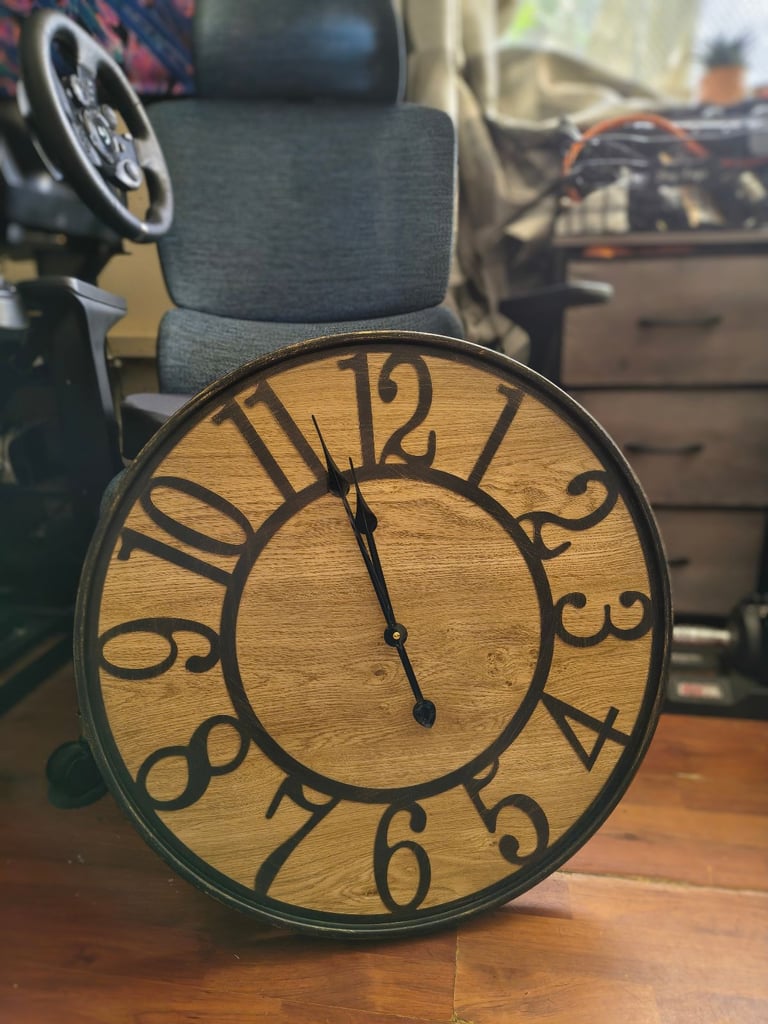 image for Huge large 60cm / 24 inch wall clock 