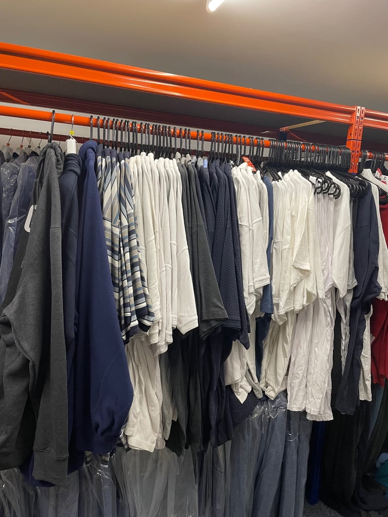 Men’s Big Size Clothing Job Lot 720 pcs - Hoodies, Jeans, Shirts Clearance Sale