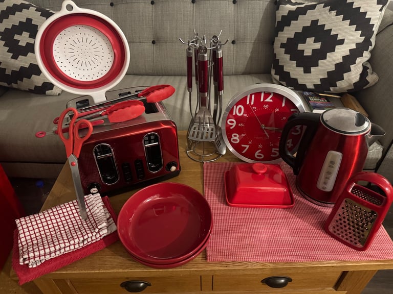 image for Red Kitchen Accessories FOR SALE 
