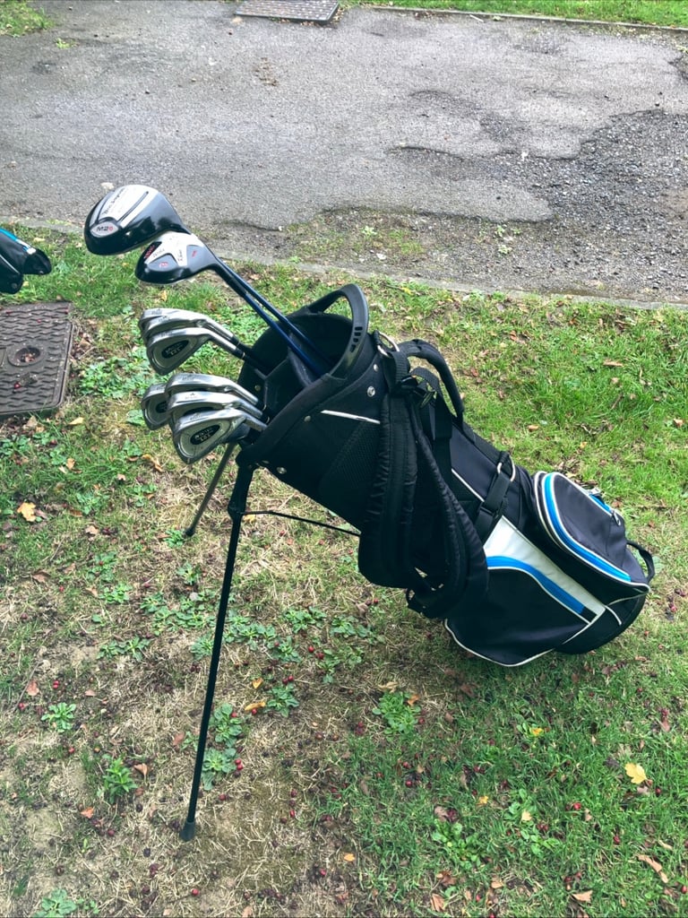 Men’s Golf Clubs Driver 3 Wood Regal 4-9 Iron Set Pw Wedge Putter Stand Bag 