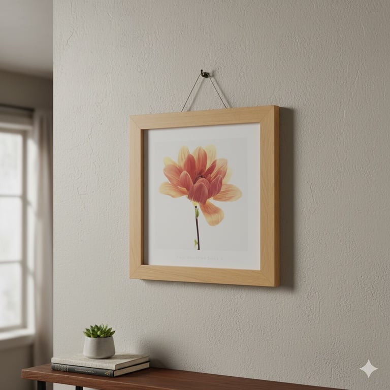 image for IKEA Framed Print – “Pink Dahlia II” by Fleur Olby