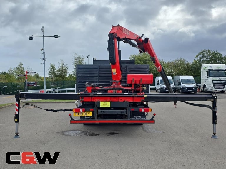 2019 (19) DAF FA LF 210 4x2 DROPSIDE WITH REAR MOUNTED CRANE – 249,000Kms