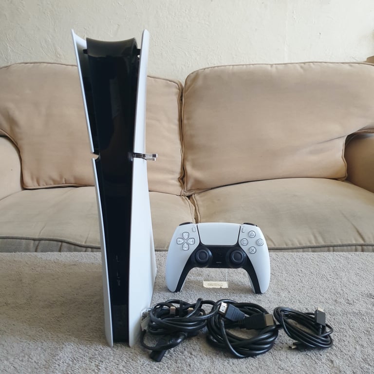 image for PS5 Slim Digital 1TB - Like New, Game, Controller, Cables