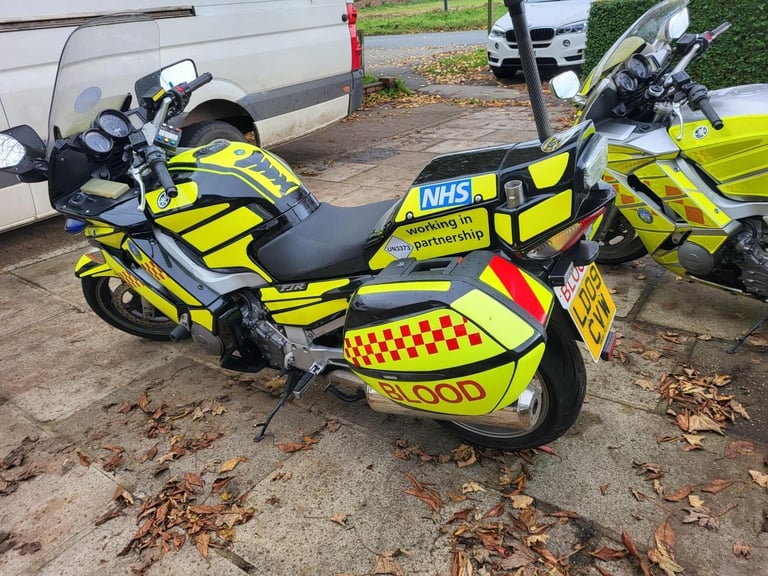 2009 09 YAMAHA FJR1300A FJR 1300 BLOOD EMERGENCY RESPONSE LIVERY LIGHTS ESCORT