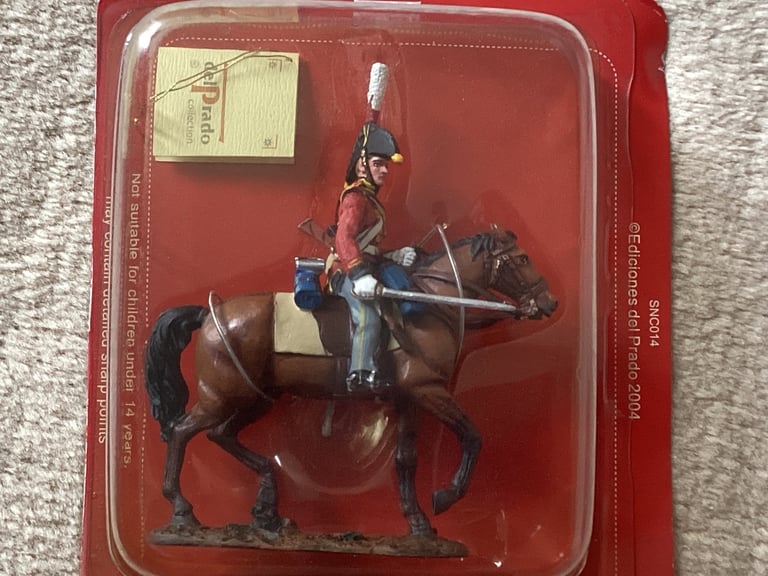 DelPRADO  DIE-CAST MODEL PRIVATE 2nd REGIMENT KING’S GERMAN DRAGOONS 1812 - NEW