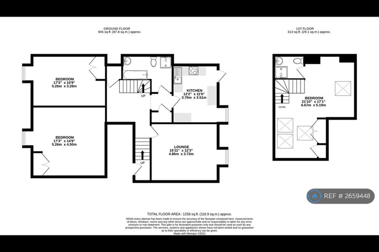 2 bedroom flat in Montpellier Terrace, Scarborough, YO11 (2 bed) (#2659448)