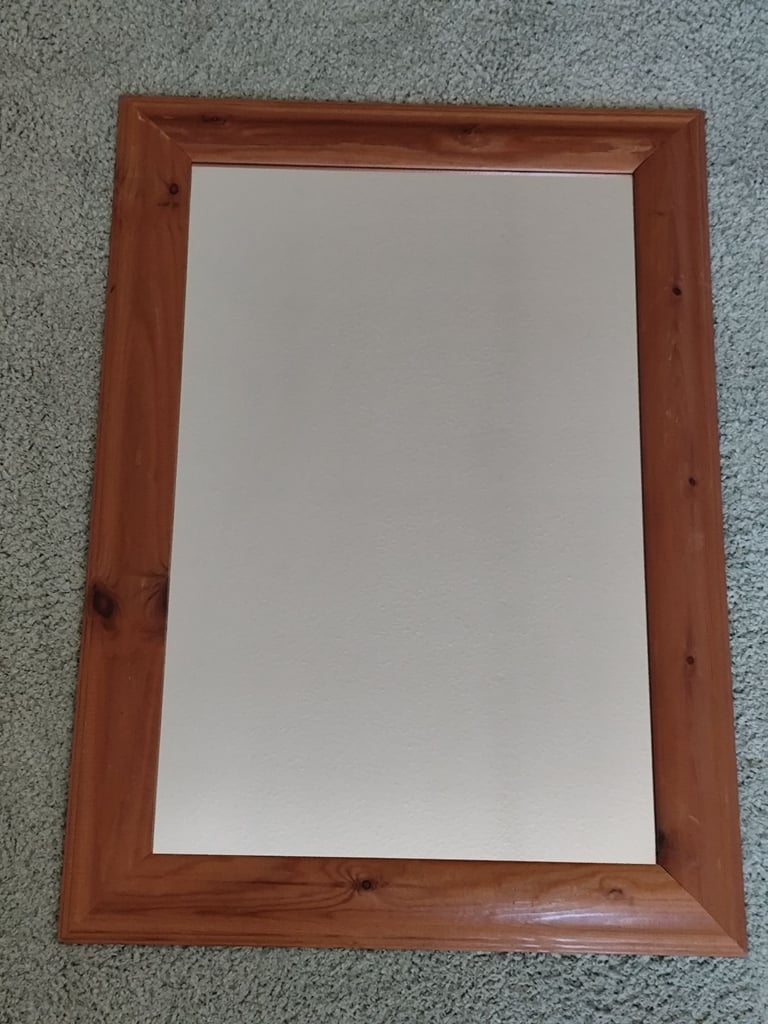 Pine framed mirror 