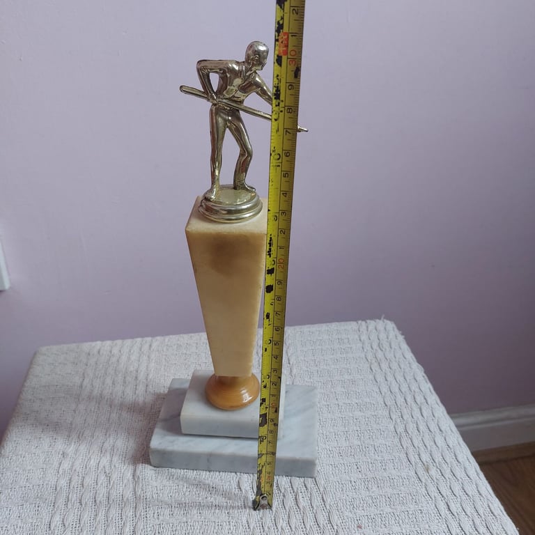 Vintage Marble Snooker Trophy 