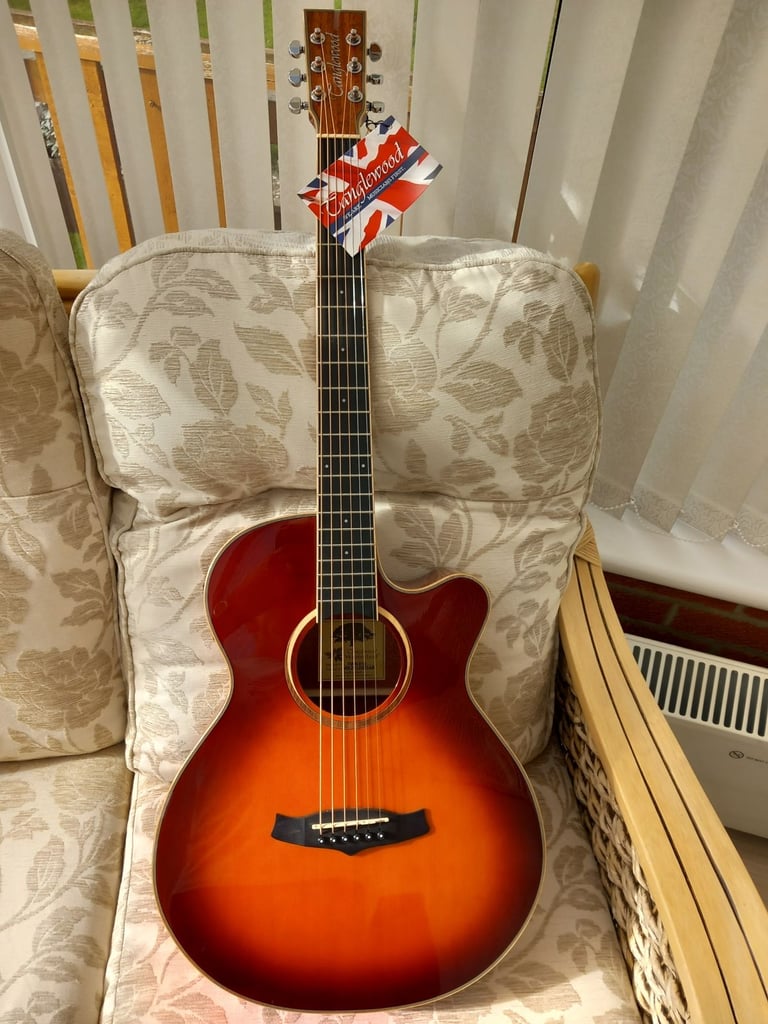image for Unused Tanglewood TW4CE SB Electro Acoustic Super Folk Guitar 