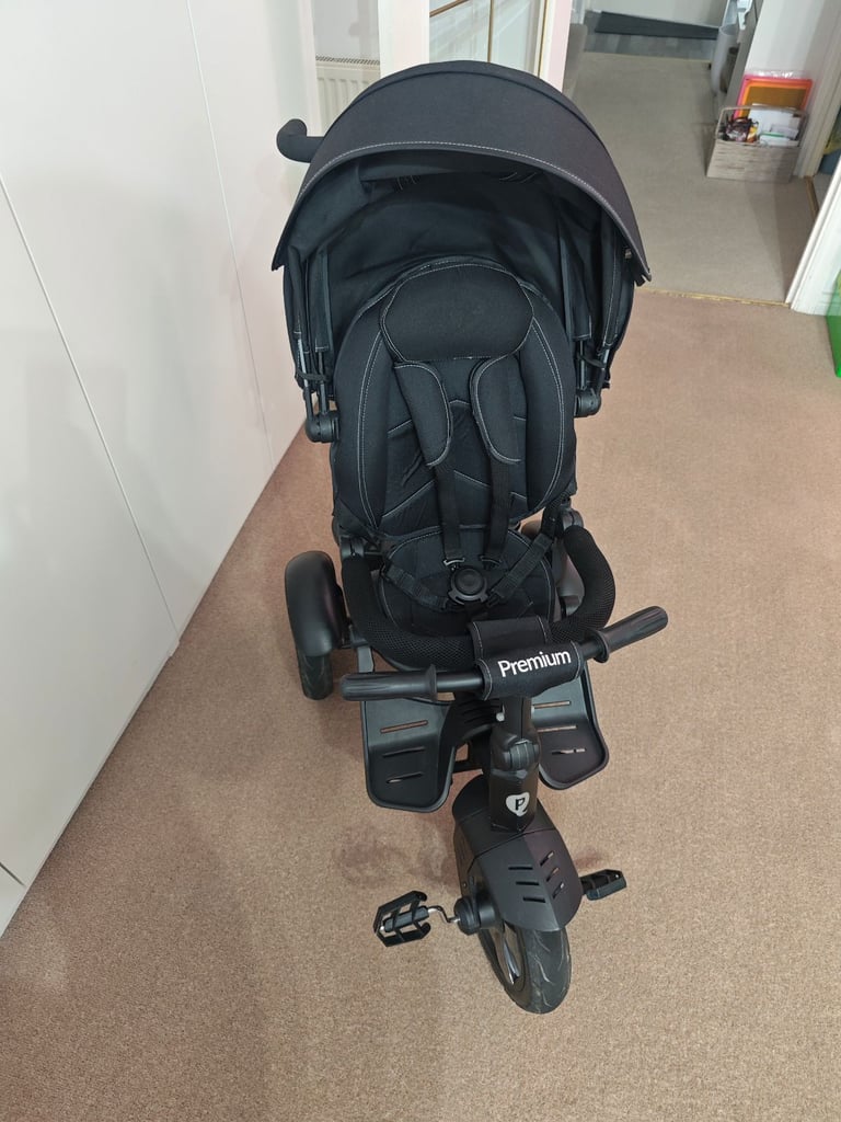 image for QPlay Premium 6-in-1 Trike Black