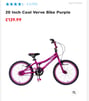 Girls 20” Verve Bike