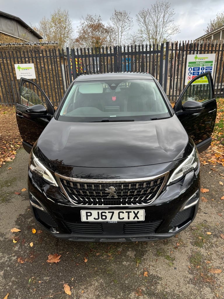 Peugeot 3008 Active Hdi 2017, Manual, Black, 1.6L Diesel, 5Doors, ULEZ Compliant, 12 Months MOT