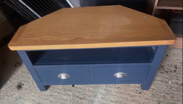 image for Solid wood corner tv stand 
