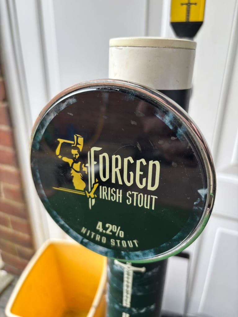 Rare forged Irish stout beer pump ideal man cave 