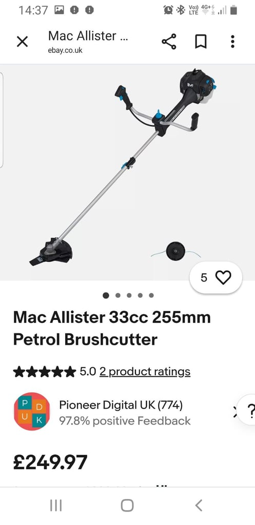 image for Mac allister petrol strimmer