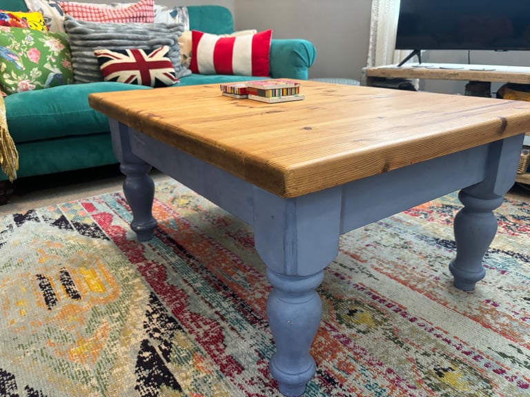 Solid pine coffee table