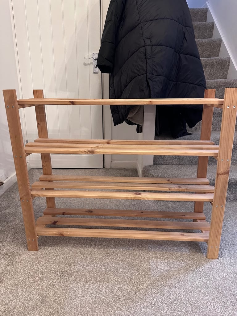 image for 4 tier wooden rack 