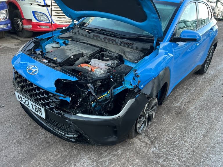 2022 HYUNDAI KONA SPORT CONNECT HYBRID ELECTRIC AUTO DAMAGED SALVAGE 