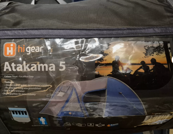 Hi-Gear Atakama 5 Family Tent with side and front entrance