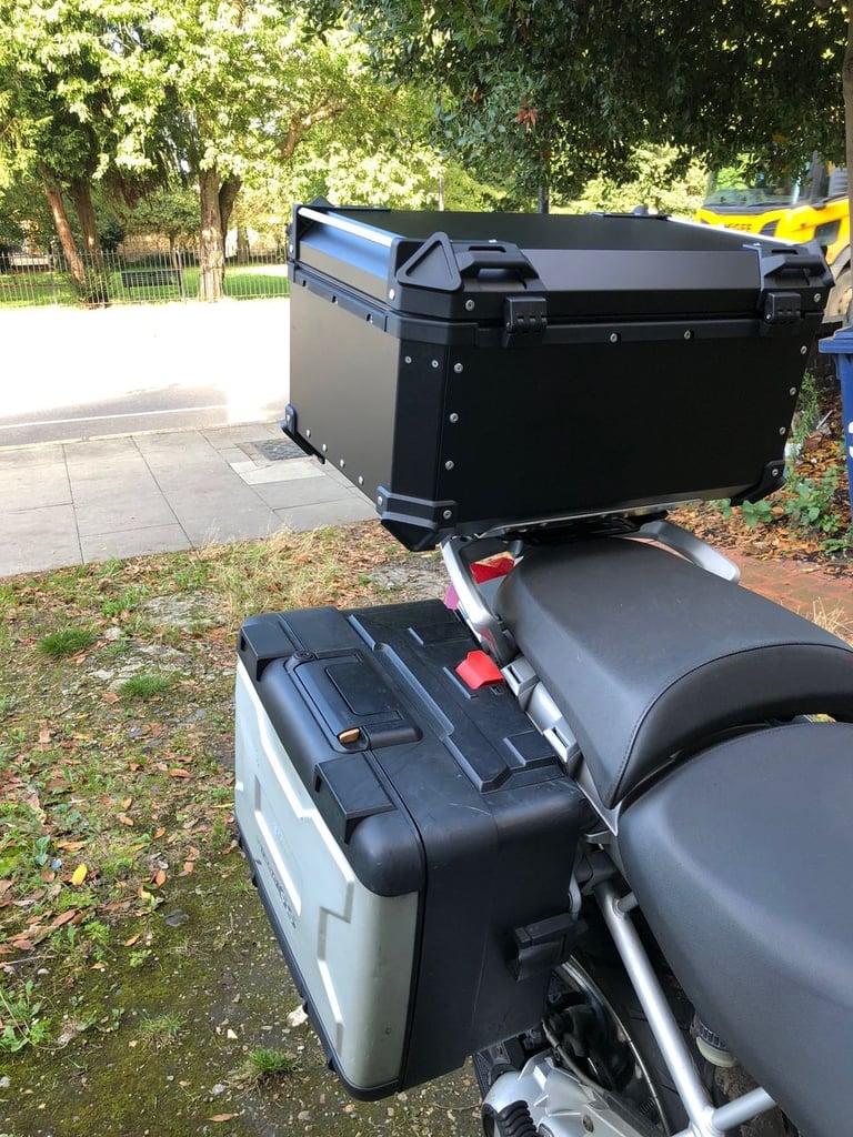 Motorcycle Top Box , Aluminium ,65lt Brand new, Black colour