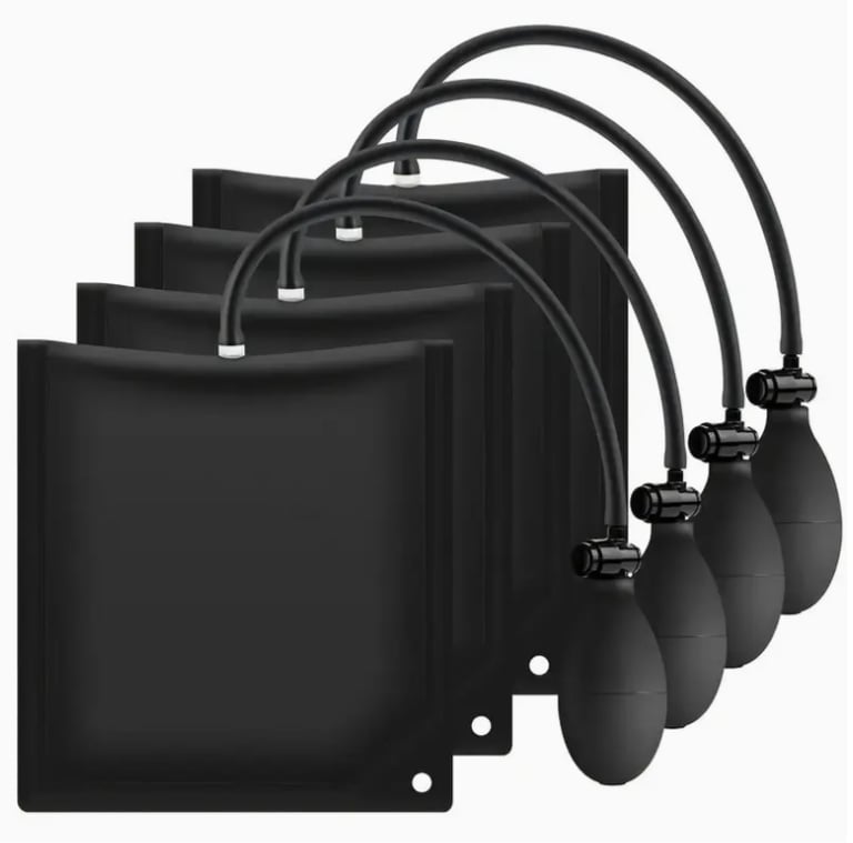image for 2/4pcs Durable and Portable Air Wedge Kit with Pump for Window and Door Installation 