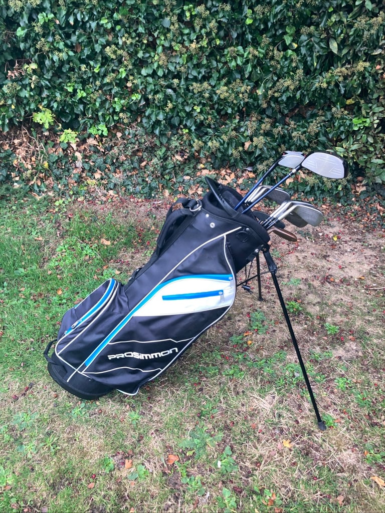 Men’s Golf Clubs Driver 3 Wood Regal 4-9 Iron Set Pw Wedge Putter Stand Bag 