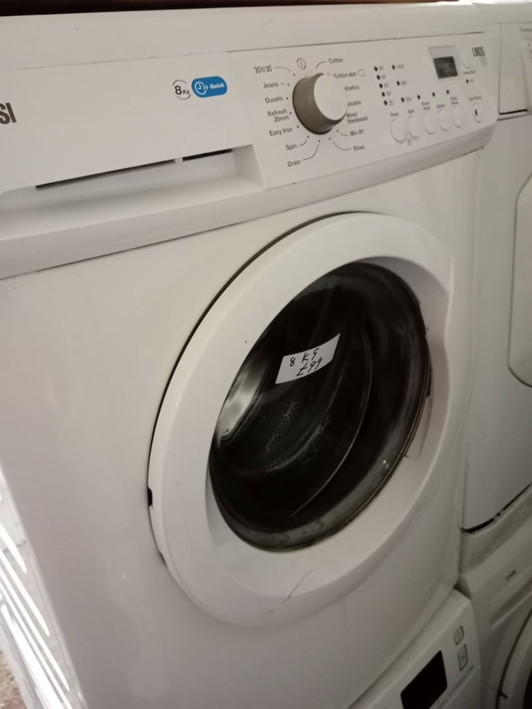 image for Zanussi 8kg washing machine quick wash settings 1400 spin £99