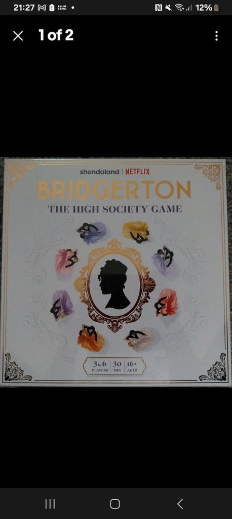 image for Bridgerton high society board game for sale