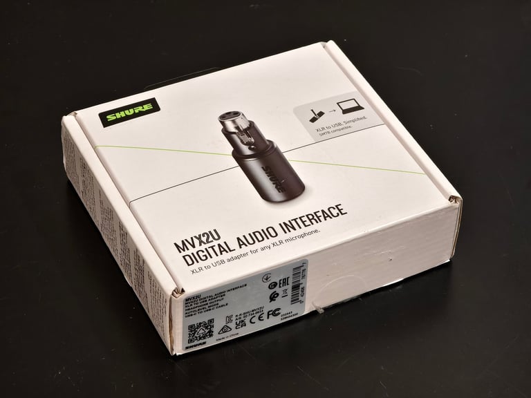 🟩 Shure MVX2U | XLR to USB Digital Audio Interface