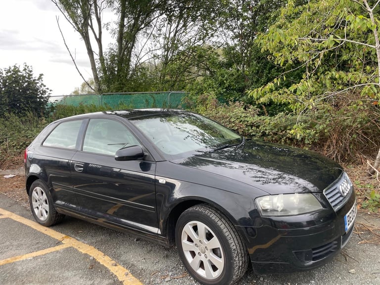 AUDI A3 2.0 TDI SE AUTOMATIC 05 REG BLACK 3 DOOR MOT AUGUST 2026 SERVICE HISTORY 48+MPG
