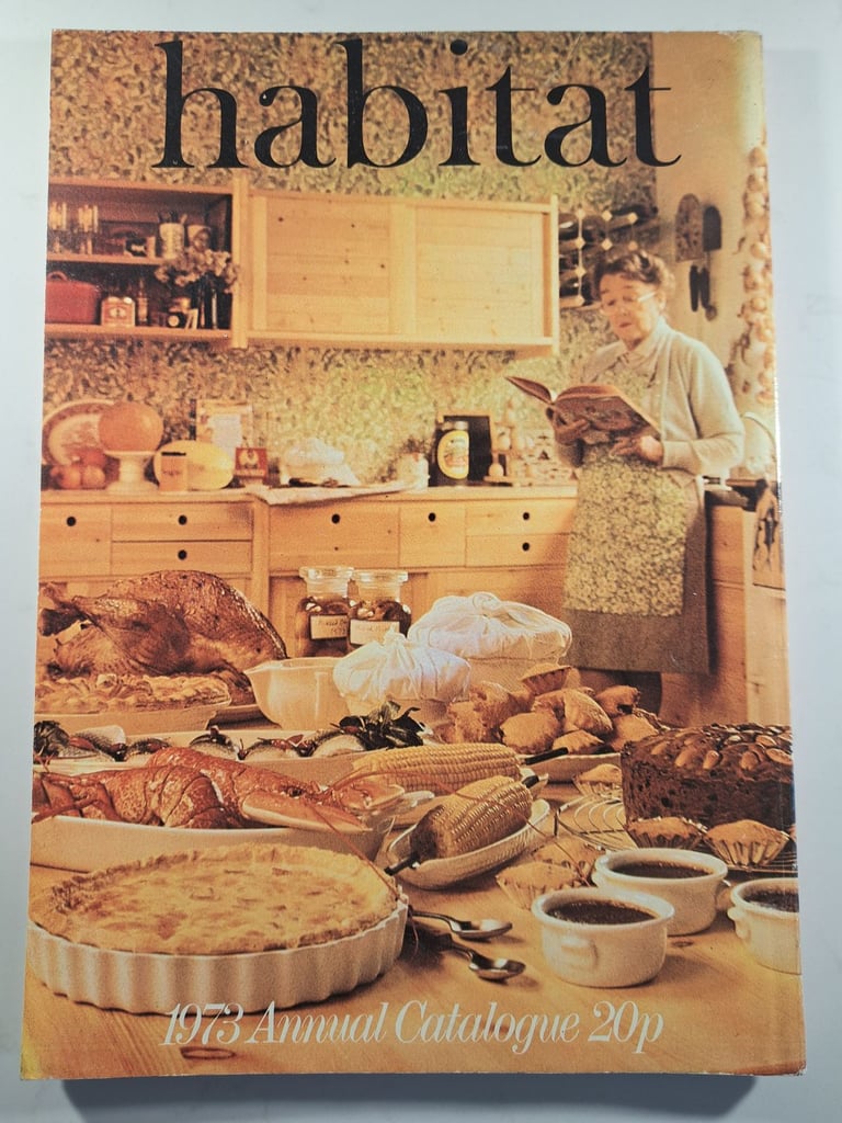 RARE HABITAT 1973 PAPER CATALOGUE. VINTAGE RETRO DESIGN. CONRAN FURNITURE AND HOUSEHOLD GOODS