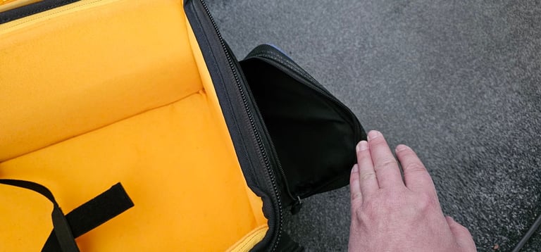 Sony camcorder bag with strap.