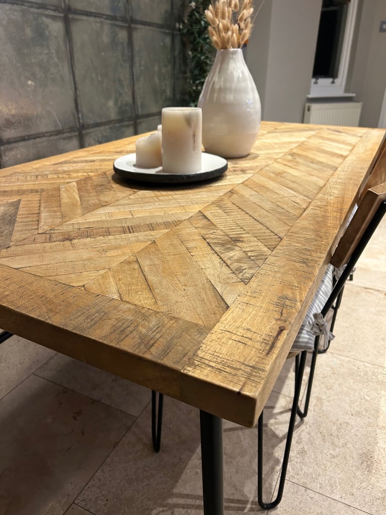 Swoon “Kyoto” 6-Seater Dining Set - Table, 2 Chairs & Bench