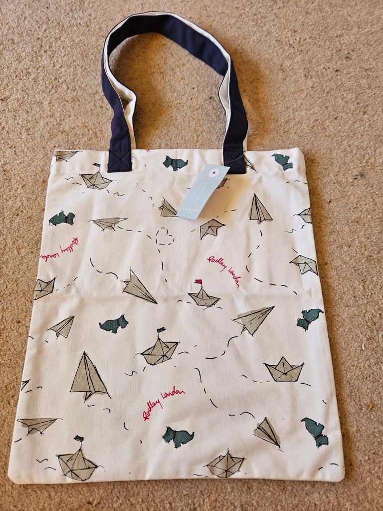 image for RADLEY Happy Travels Canvas Tote Bag - NEW WITH TAG