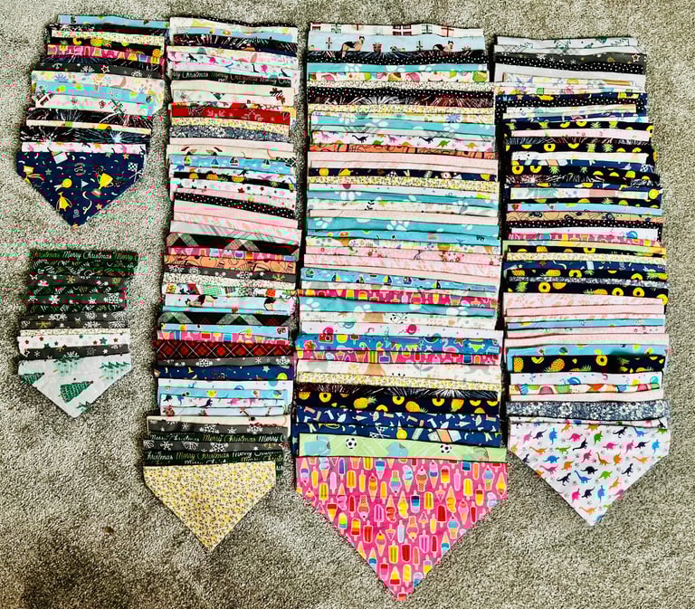 Over 150 dog bandanas