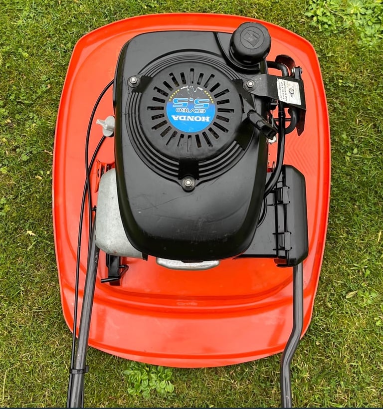 Honda 4stroke petrol hover mower VGC serviced Husqvarna Flymo lawnmower banks & slopes 