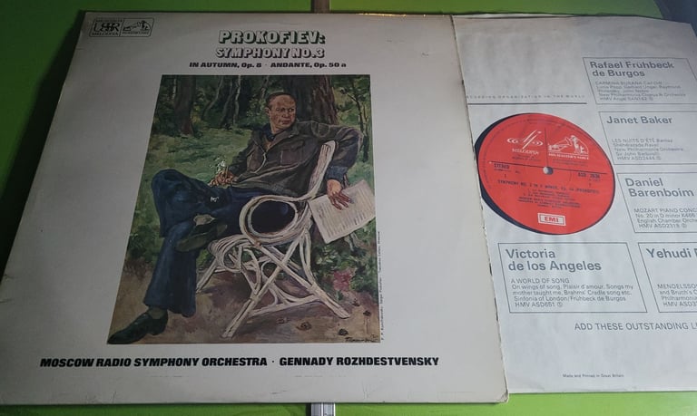 ASD 2636 Prokofiev Symphony No 2 / Rozhdestvensky / MRSO sleeve vg / vinyl near mint (9)