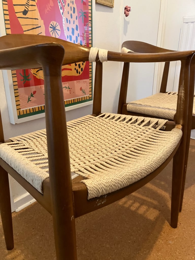 Two flawed yet beautiful mcm chairs